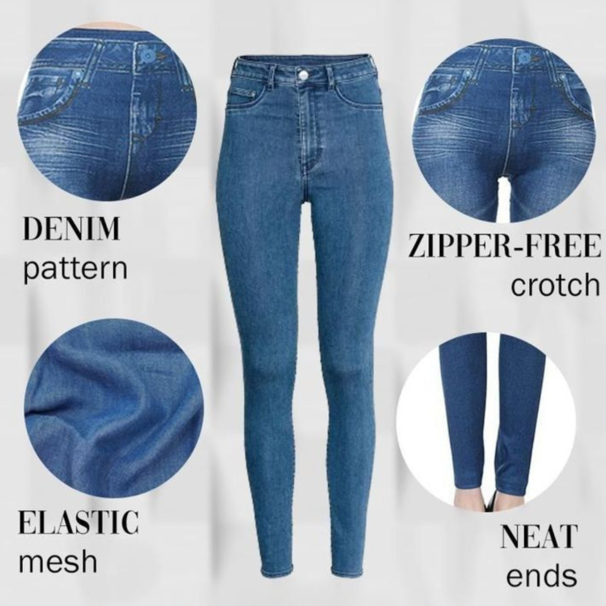 Noah | Denim Comfy Jeggings