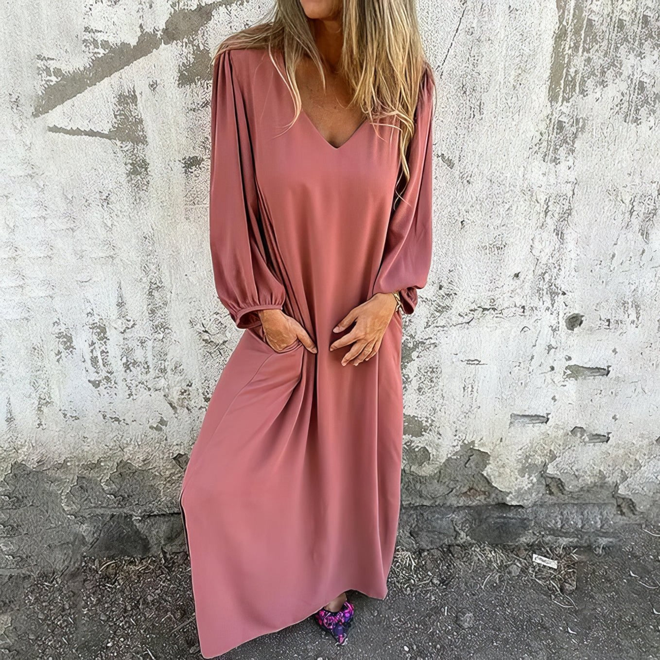 Norah | Robe Longue Boho avec Poches